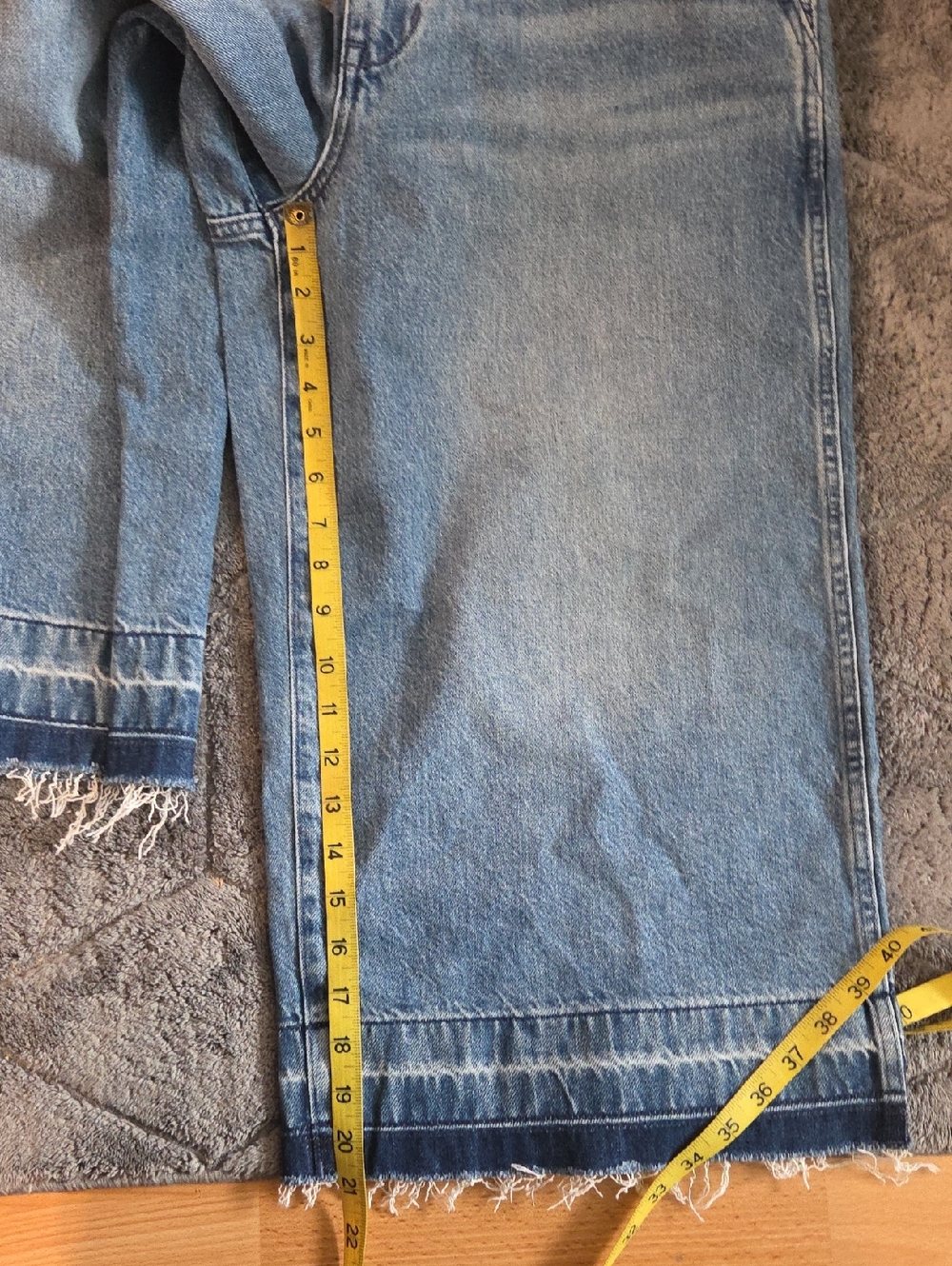 Madewell Denim Culottes Cropped Wide-Leg Jeans Contemporary Summer Cotton 30 NWT - Picture 12 of 12